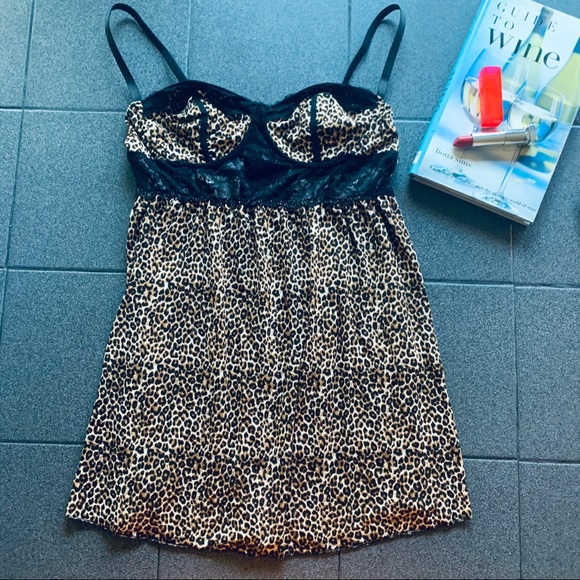 Sexy Leopard Babydoll Lingerie Set - Picture 6 of 6